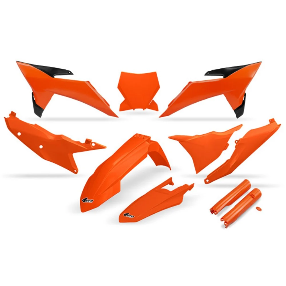 UFO Full Plastics Kit OEM Colours for KTM SX 125/SX 150/SX 250/SX 300/SX-F 250/SX-F 350/SX-F 450/XC 125/XC 250/XC 300/XC-F 250/XC-F 350/XC-F 450/XCF 250/XCF 350/XCF 450 25-Up