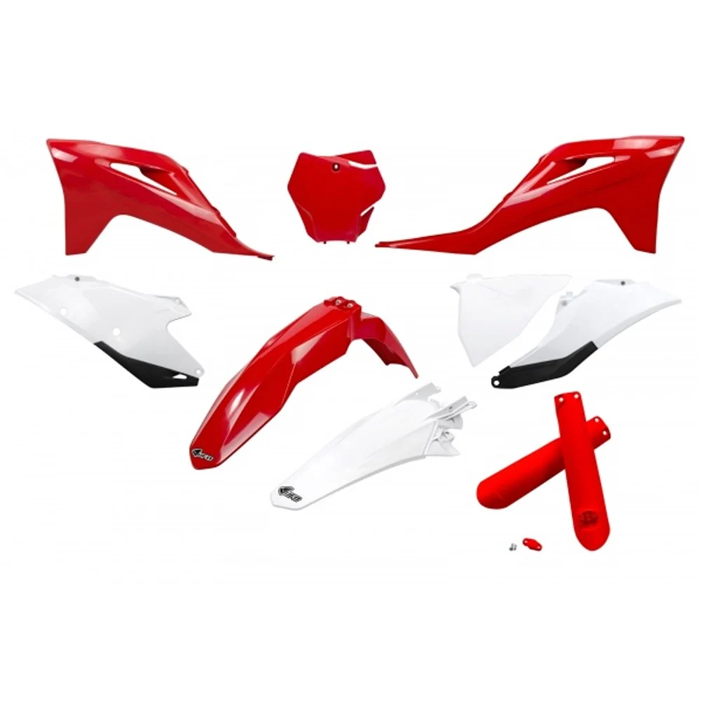 UFO Full Plastics Kit OEM 21-22 Colours w/Headlight Shroud for Gas Gas MC 125/MC 250F/MC 450F/EX 250F/EX 300/EX 350F/EX 450F 21-23/MC 250/EX 250/MC 350F 22-23