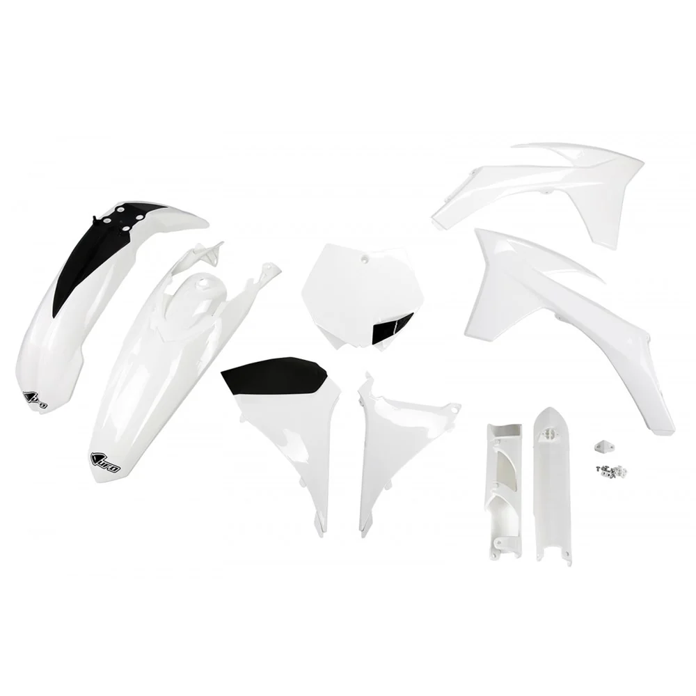 UFO Full Plastics Kit White for KTM SX 125/SX 150/SX 250/SX-F 250/SX-F 350/SX-F 450/XC 125/XC 150/XC 250/XC-F 250/XC-F 350/XC-F 450/XCF 250/XCF 350/XCF 450 2011