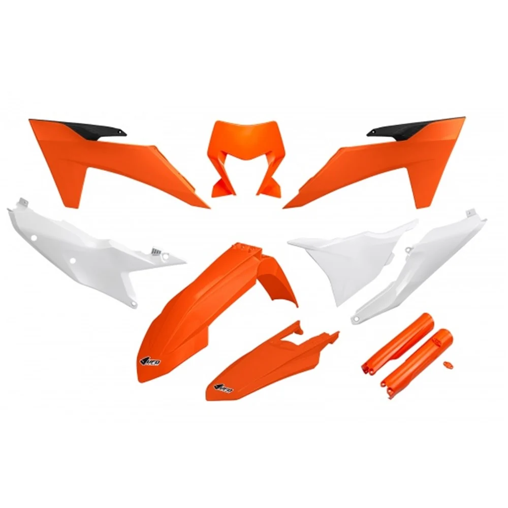 UFO Full Plastics Kit OEM 2024 Colours for KTM EXC 150/EXC 250/EXC 300/EXC-F 250/EXC-F 350/EXC-F 450/EXC-F 500/XC-W 125/XC-W 150/XC-W 250/XC-W 300 24-25/XW-F 350/XW-F 500 2024