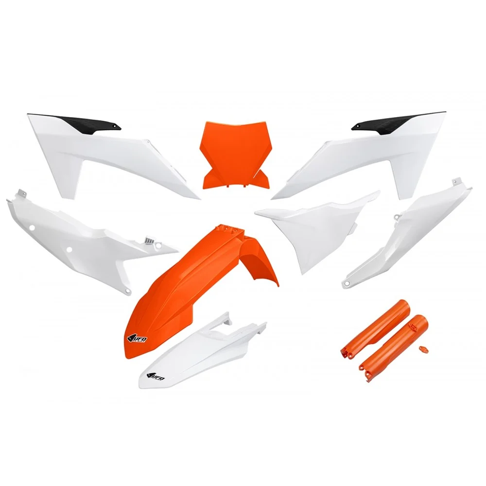 UFO Full Plastics Kit OEM Colours for KTM SX 125/SX 250/SX 300/SX-F 250/SX-F 350/SX-F 450/XC-F 250/XC-F 350/XC-F 450/XCF 250/XCF 350/XCF 450 23-24