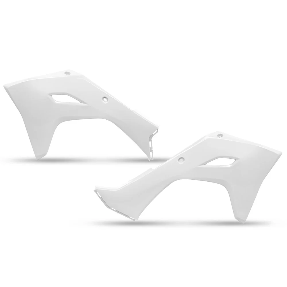 UFO Radiator Shrouds White for Kawasaki KX 250 F/KX 250 X/KX 300 25-Up/KX 450 F/KX 450 XC/KX 450 X 24-Up