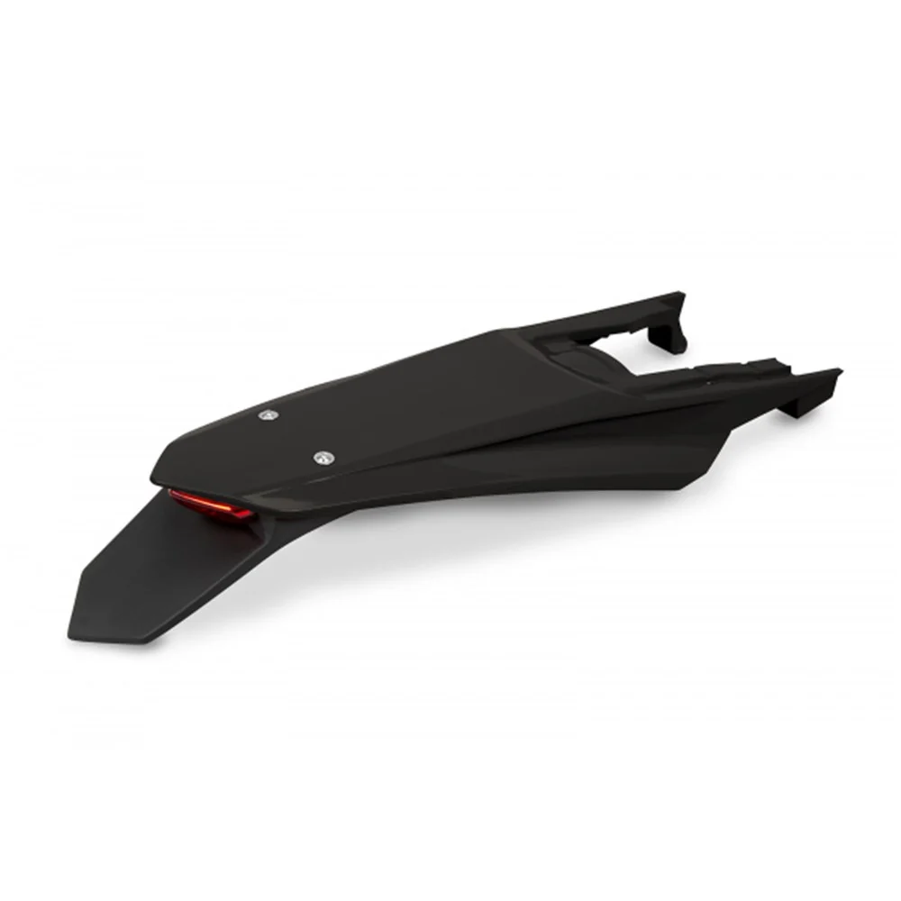 UFO Rear Fender Black w/Enduro LED Tailight for KTM EXC 150/EXC 250/EXC 300/EXC-F 250/EXC-F 350/EXC-F 450/EXC-F 500/XC-W 125/XC-W 150/XC-W 250/XC-W 300 24-Up/XW-F 350/XW-F 500 2024