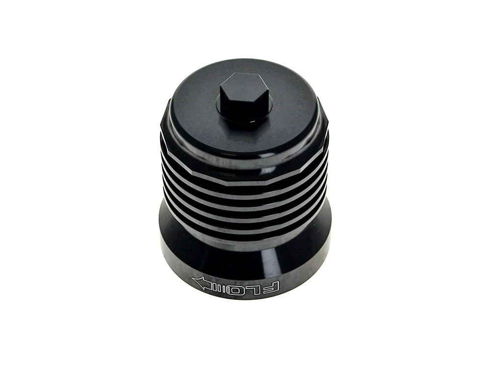 UltraCool UC-PCS4B FLO Reusable Oil Filter Black for Milwaukee Eight 17-Up/Twin Cam 99-17/Evolution 84-99/Sportster 84-21