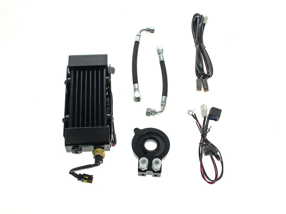 UltraCool UC-SMT8-3 Fan Assisted Side Mount Oil Cooler Kit Naked for Softail 18-Up w/Harley-Davidson Branded Engine Guards - Image 2