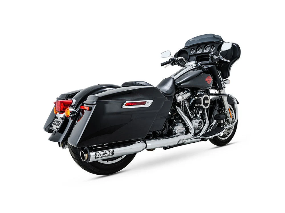 Vance & Hines V16721 Supersport Slip-Ons Mufflers Chrome for Touring 17-24