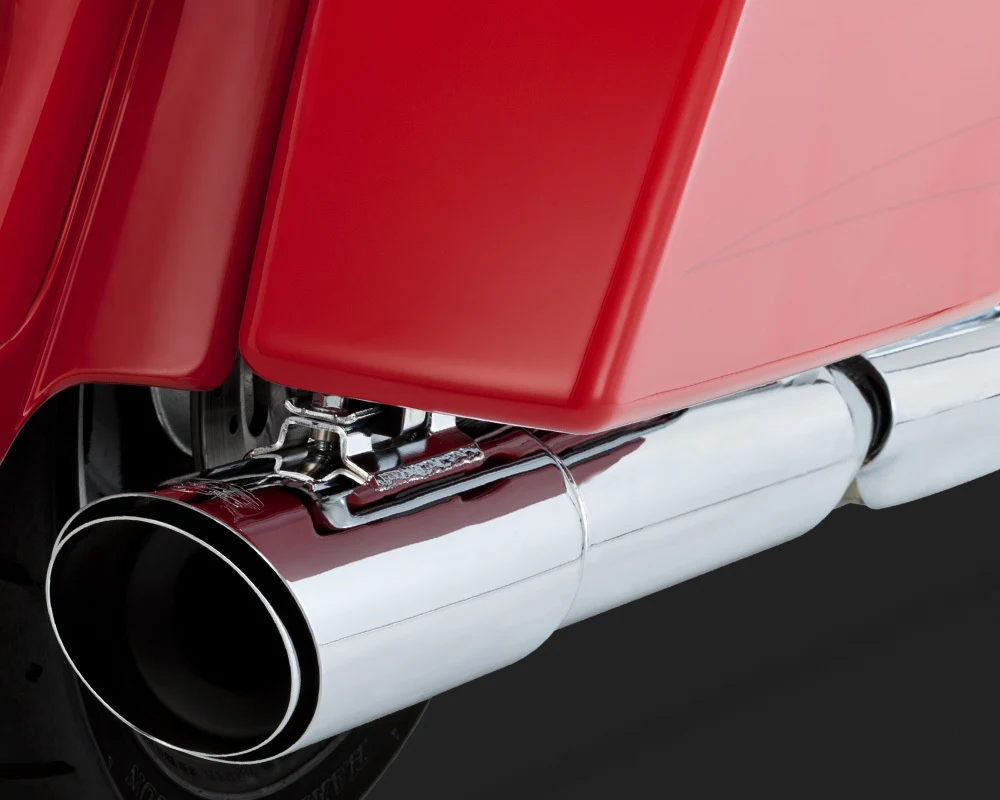 Vance & Hines V16777 Twin Slash 2-1 Slip-On Mufflers Chrome for Touring FLHX 2010 - CC1I [INTERNAL] - Image 4