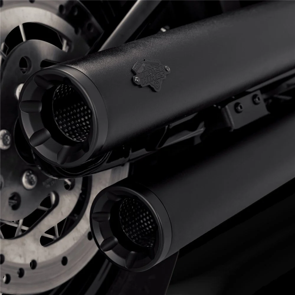Vance & Hines V46312 PCX Eliminator 300 Slip-On Mufflers Black for Softail 18-24 (excludes FXFB/FLDE/FLHC) - Image 2