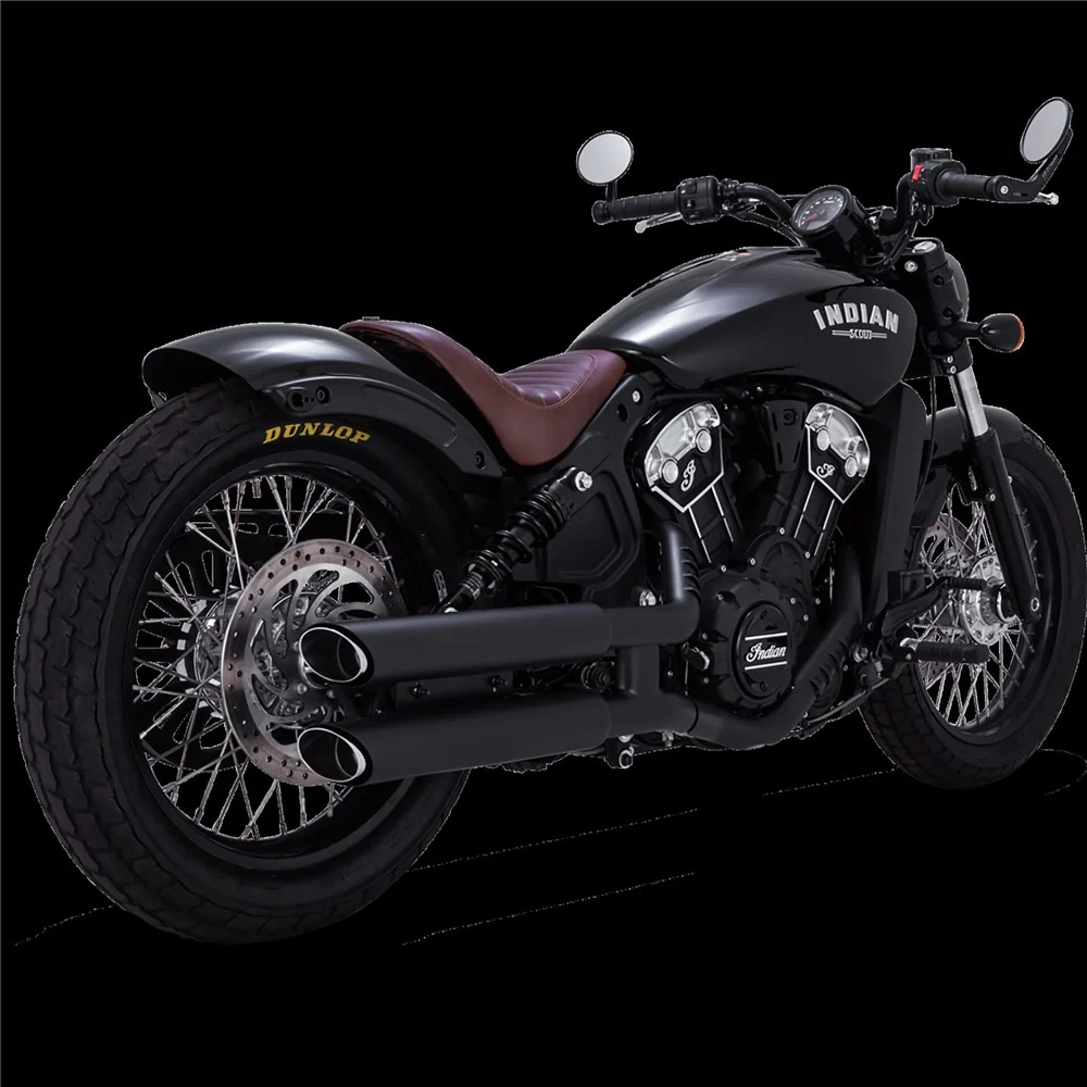 Vance & Hines V47323 Upsweep 2-1 Exhaust Black for Harley-Davidson Softail 18-24 Non-240 Tyre Models - Image 2