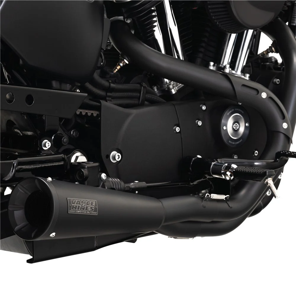 Vance & Hines V47627 Upsweep 2-1 Exhaust Black for Harley-Davidson Sportster 04-13 Models