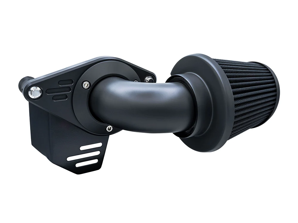 Vance & Hines VH-41067 90 Degree VO2 Falcon Air Cleaner Kit Matte Black for Harley-Davidson Softail 00-15/Dyna 99-17/Touring 99-07 w/CV Carb or Cable Operated Delphi EFI