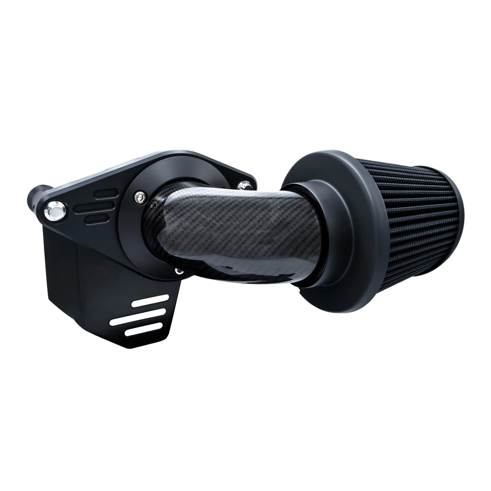 Vance & Hines VH-41109 90 Degree VO2 Falcon Air Cleaner Kit Weaved Carbon Fibre for Harley-Davidson CVO Touring 23-Up/Street Glide/Road Glide 24-Up/Touring/Softail 25-Up