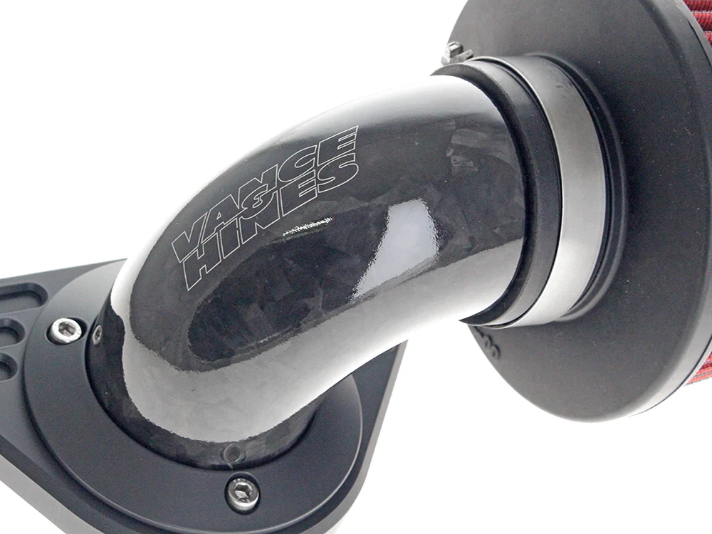 Vance & Hines VH-41122 90 Degree VO2 Falcon XL Air Cleaner Kit Gloss Forged Carbon Fiber for Harley-Davidson Softail 00-15/Dyna 99-17/Touring 99-07 w/CV Carb or Cable Operated Delphi EFI - Image 2