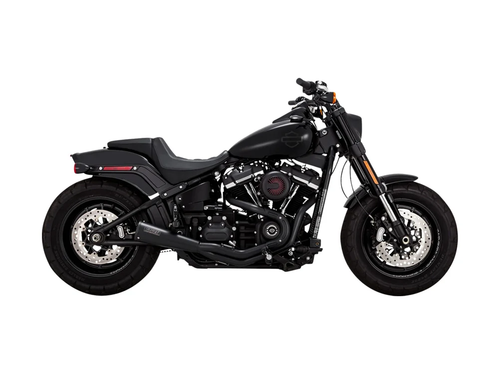 Vance & Hines VH-47323 Upsweep 2-1 Exhaust Black for Harley-Davidson Softail 18-24 Non-240 Tyre Models